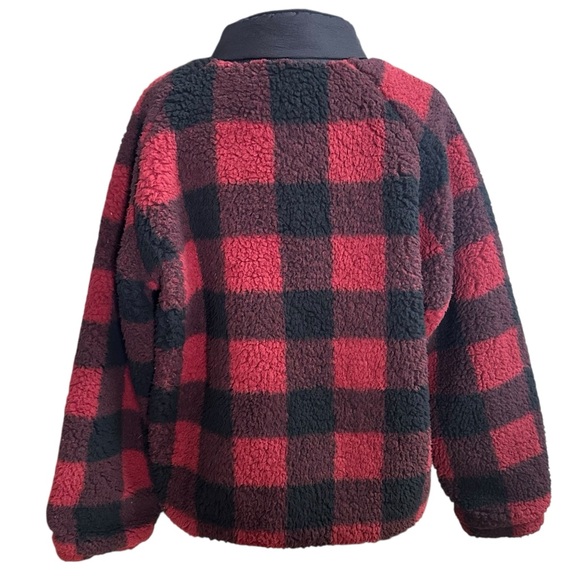 NWT Herizon Wantable Plus Size Alpine Snap Jacket. Size 1X. Red and Black - Picture 3 of 7